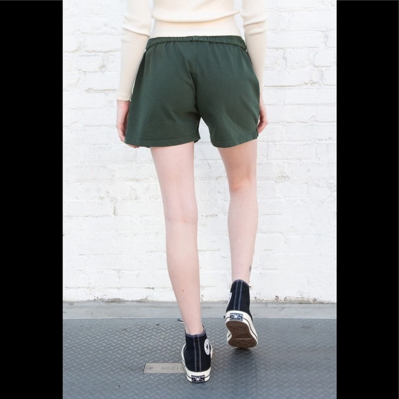 Brandy Melville green Rosa sweatshorts - Picture 3 of 6